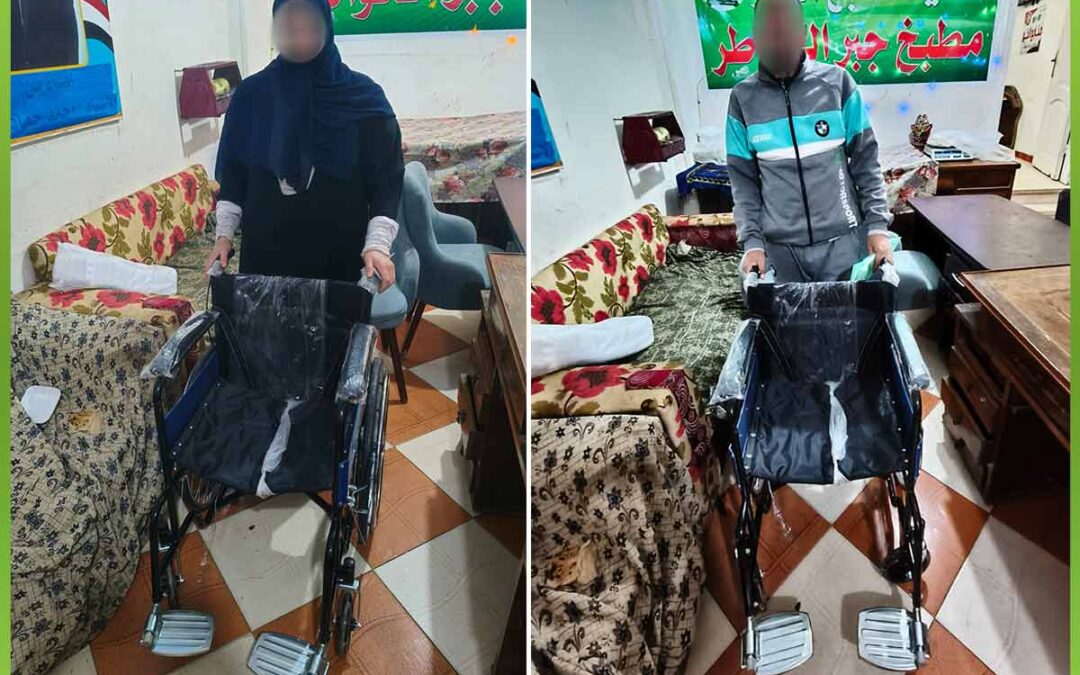 الافريقية توفر كراسي متحركة للحالات الغير قادرة