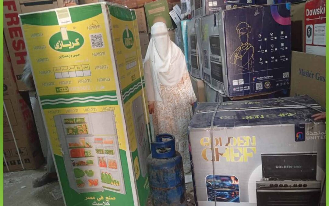 الافريقية تساعد العرائس اليتيمات بالاجهزة الكهربائية