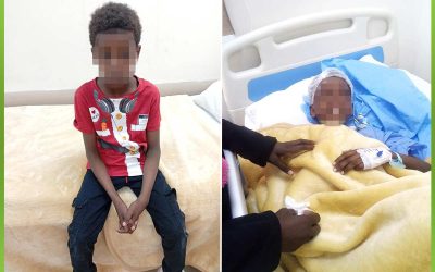 اجراء عملية استئصال لحمية ولوز لطفل 9 اعوام