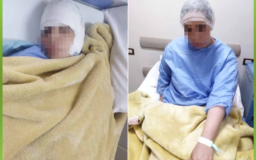 اجراء عملية ترقيع طبلة اذن لحالة غير قادرة