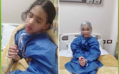 الأفريقية تساند طفلة في إجراء عملية استئصال اللوز واللحمية