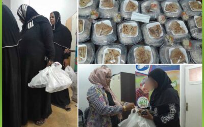 الافريقية تقوم بتوزيع وجبات اطعام علي الاسر الاشد احتياجا بأسوان